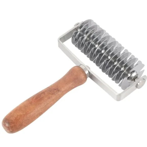 Rostfritt stål deg Galler Roller Cutter - köksbakningsverktyg