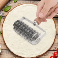 Rostfritt stål deg Galler Roller Cutter - köksbakningsverktyg