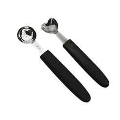 Rostfritt Stål Digger Glass Vattenmelon Tallrik Skopa Köksredskap