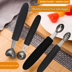 Rostfritt Stål Digger Glass Vattenmelon Tallrik Skopa Köksredskap