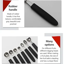 Rostfritt Stål Digger Glass Vattenmelon Tallrik Skopa Köksredskap