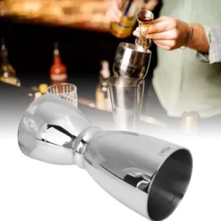 Rostfritt Stål Dubbelhuvud Vinmätkopp Cocktail Vinshaker Mätkopp För Bar Fest Familj Klubb Spegellampa U-formad