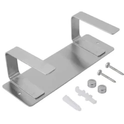 Rostfritt Stål Enkelt Stekpanna Lock Rack Kök Förvaringshållare Silver