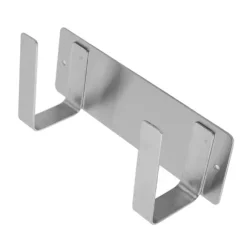 Rostfritt Stål Enkelt Stekpanna Lock Rack Kök Förvaringshållare Silver