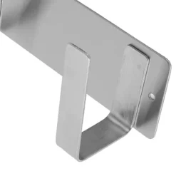 Rostfritt Stål Enkelt Stekpanna Lock Rack Kök Förvaringshållare Silver