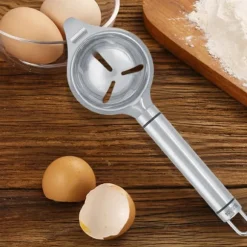 rostfritt stål äggokseparator filter äggvitor och äggulor sil avdelare köksredskap