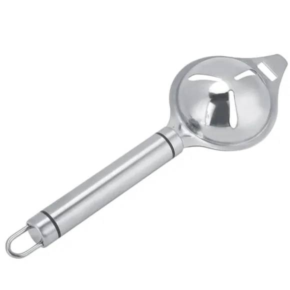 rostfritt stål äggokseparator filter äggvitor och äggulor sil avdelare köksredskap