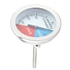 Rostfritt Stål Grilltermometer 100-550℉ Rund Huv Temperatur För Grillugn Grill