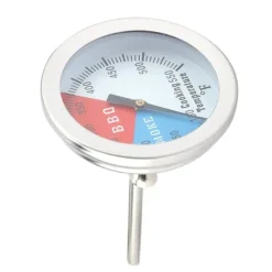 Rostfritt Stål Grilltermometer 100-550℉ Rund Huv Temperatur För Grillugn Grill