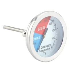 Rostfritt Stål Grilltermometer 100-550℉ Rund Huv Temperatur För Grillugn Grill