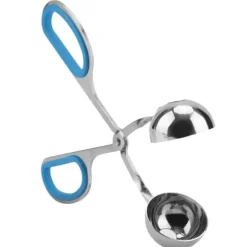 Rostfritt Stål Icke-klibbiga Köttbullar Risbollar Klipp Maker Form Köksverktyg (Blå)