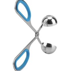 Rostfritt Stål Icke-klibbiga Köttbullar Risbollar Klipp Maker Form Köksverktyg (Blå)