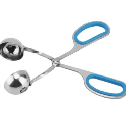 Rostfritt Stål Icke-klibbiga Köttbullar Risbollar Klipp Maker Form Köksverktyg (Blå)