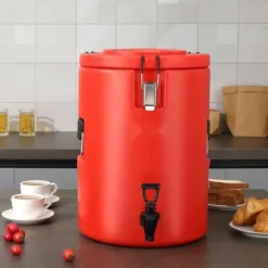 Rostfritt stål isolerad dryckesautomat, 4,5 gallon (17,2 liter) för varm/kall dryck, livsmedelsklassad.