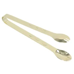 rostfritt stål istång livsmedelskvalitet förhindrar att den glider sockermat kökspincett för hushållsmat förgylld