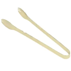 rostfritt stål istång livsmedelskvalitet förhindrar att den glider sockermat kökspincett för hushållsmat förgylld