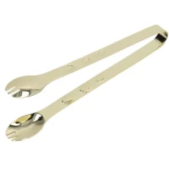 rostfritt stål istång livsmedelskvalitet förhindrar att den glider sockermat kökspincett för hushållsmat förgylld