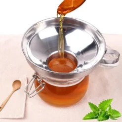 Rostfritt stål Konservtratt med bred mun Köksmatlagningsredskap Prylar Tratt med handtag för sylt