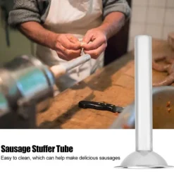 Rostfritt stål Korvfyllningsrör Manuell Köttkvarn Tillbehör Diameter 24mm