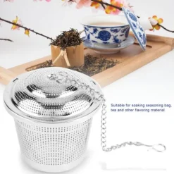 Rostfritt Stål Kryddbollar Kryddpåse Durkslag Tillbehör Matlagningsverktyg för Kök L