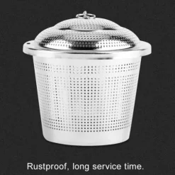 Rostfritt Stål Kryddbollar Kryddpåse Durkslag Tillbehör Matlagningsverktyg för Kök L