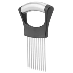 Rostfritt Stål Lökhållare Frukt Grönsaker Köttskärare Skivare Skalare Hackare med 10 Stift