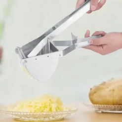 Rostfritt Stål Manuell Multifunktionell Potatisrisare Mosare Juice Maker