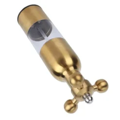 Rostfritt Stål Pepparkvarn Manuell Kran Ventilform Svartpeppar Havssaltkvarn för KitchenGolden