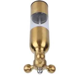 Rostfritt Stål Pepparkvarn Manuell Kran Ventilform Svartpeppar Havssaltkvarn för KitchenGolden