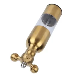 Rostfritt Stål Pepparkvarn Manuell Kran Ventilform Svartpeppar Havssaltkvarn för KitchenGolden