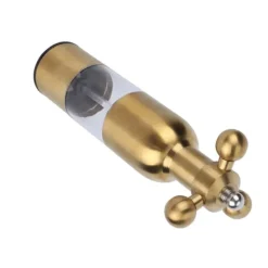 Rostfritt Stål Pepparkvarn Manuell Kran Ventilform Svartpeppar Havssaltkvarn för KitchenGolden