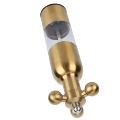 Rostfritt Stål Pepparkvarn Manuell Kran Ventilform Svartpeppar Havssaltkvarn för KitchenGolden