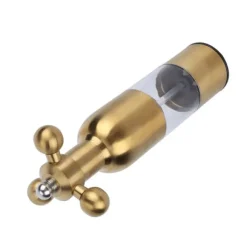 Rostfritt Stål Pepparkvarn Manuell Kran Ventilform Svartpeppar Havssaltkvarn för KitchenGolden