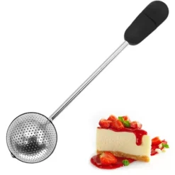 rostfritt stål pulversockerskakare duster mjölsikt pulverduster bakpulversiktar för bakverktyg