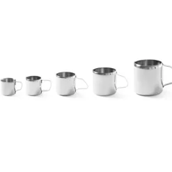 Rostfritt stål rostfritt stål mjölkgräddkopp för kaffe, 350ml - Hendi 450505