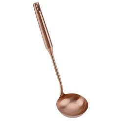 Rostfritt Stål Slev Sked Stor Soppslev Köksspatel Turner Matlagningsverktyg Rose Gold 02#