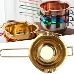 Rostfritt Stål Smörsmältningsskål Ostsmältkruka Köksredskap Verktyg för Kök HomeGolden