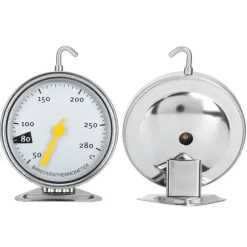 Rostfritt Stål Stor Ugnstermometer med Krok Kök Matlagning Mätverktyg 50-280 ℃