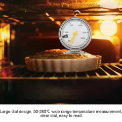 Rostfritt Stål Stor Ugnstermometer med Krok Kök Matlagning Mätverktyg 50-280 ℃