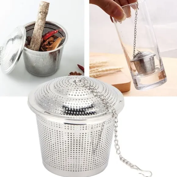 rostfritt stål tefilter kryddblandare boll tebryggare för kökste