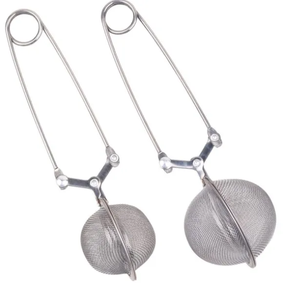 Rostfritt Stål Tesil Set - 4.5cm & 5cm Teinfusioner för Lösa Teer