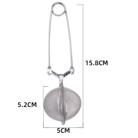 Rostfritt Stål Tesil Set - 4.5cm & 5cm Teinfusioner för Lösa Teer