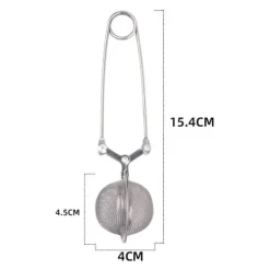 Rostfritt Stål Tesil Set - 4.5cm & 5cm Teinfusioner för Lösa Teer