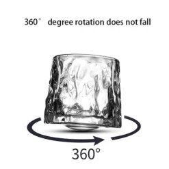 Roterande Whiskyglas / tumblerglas 360 graders