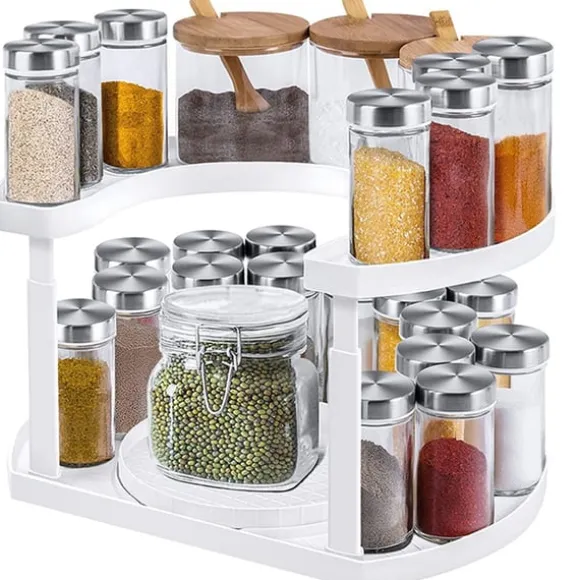 Roterbart kryddställ för förvaringsboxar