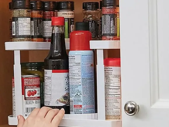 Roterbart kryddställ för förvaringsboxar