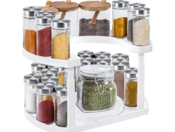 Roterbart kryddställ för förvaringsboxar