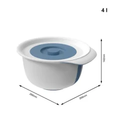 Rotho Fresh blandningsskål med stänkskydd 4L Horizon Blue