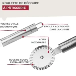 Roulette för att skära deg 18 cm Fackelmann Oval begränsad utgåva
