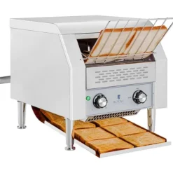 Royal Catering - Brödrost med rullande band - 2200 watt - 7 hastighetsgrader - 3 lägen